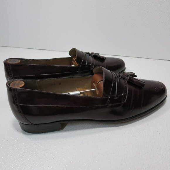 Bally Brisbane Leather Shoes Dress Tassel Loafers Men's Footwear Italy Sz 9.5 D - Picture 4 of 7